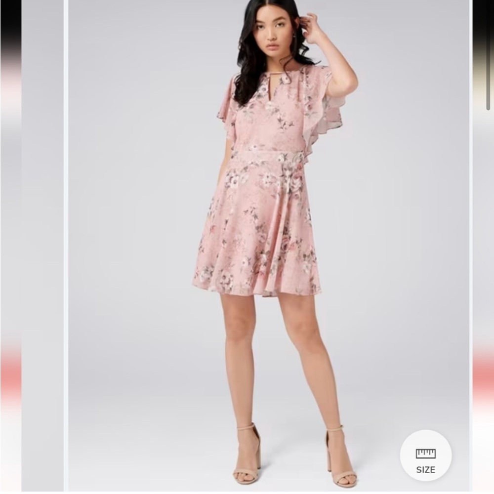 Evernew Melbourne Venice Flutter Sleeve Dress